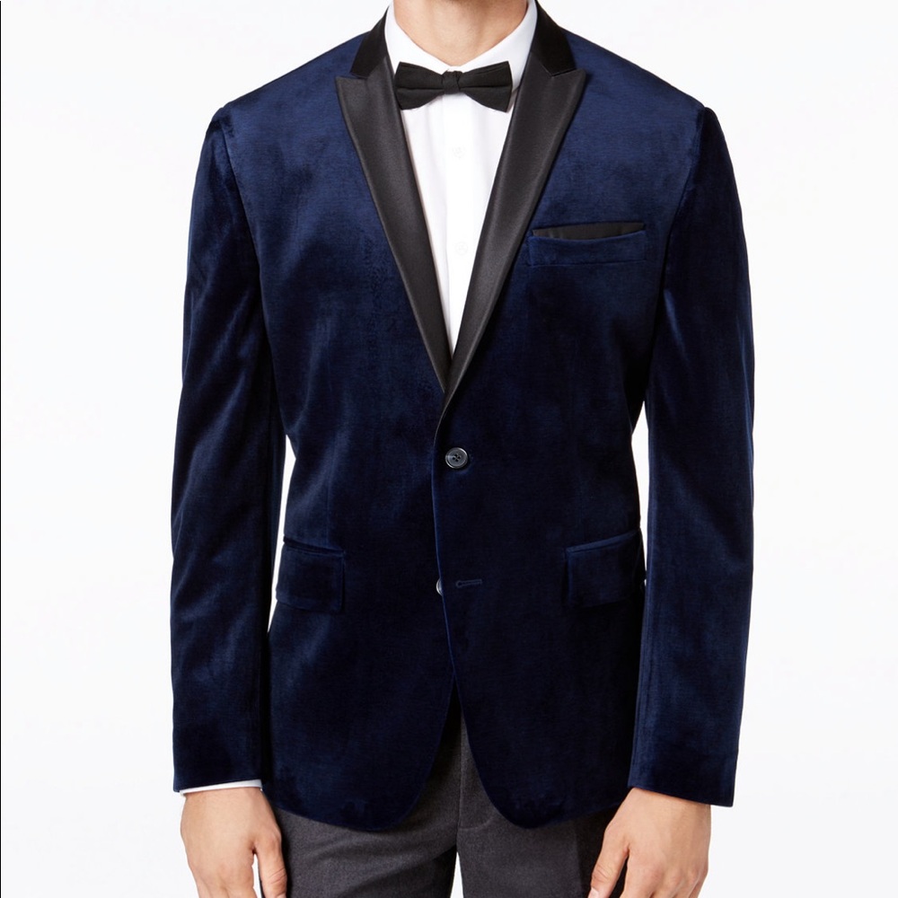 Slim fit Velvet Blazer